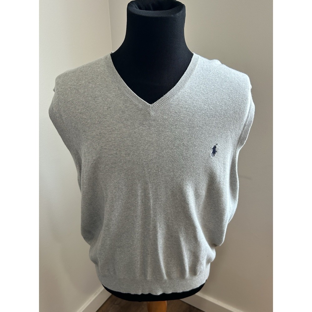 Ralph Lauren Gray V-Neck Sweater Vest